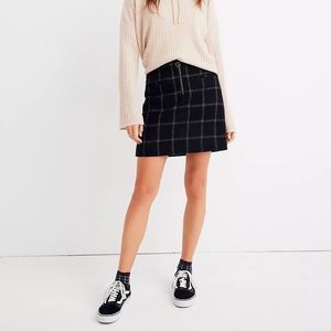 Madewell Plaid Fireside Mini Skirt